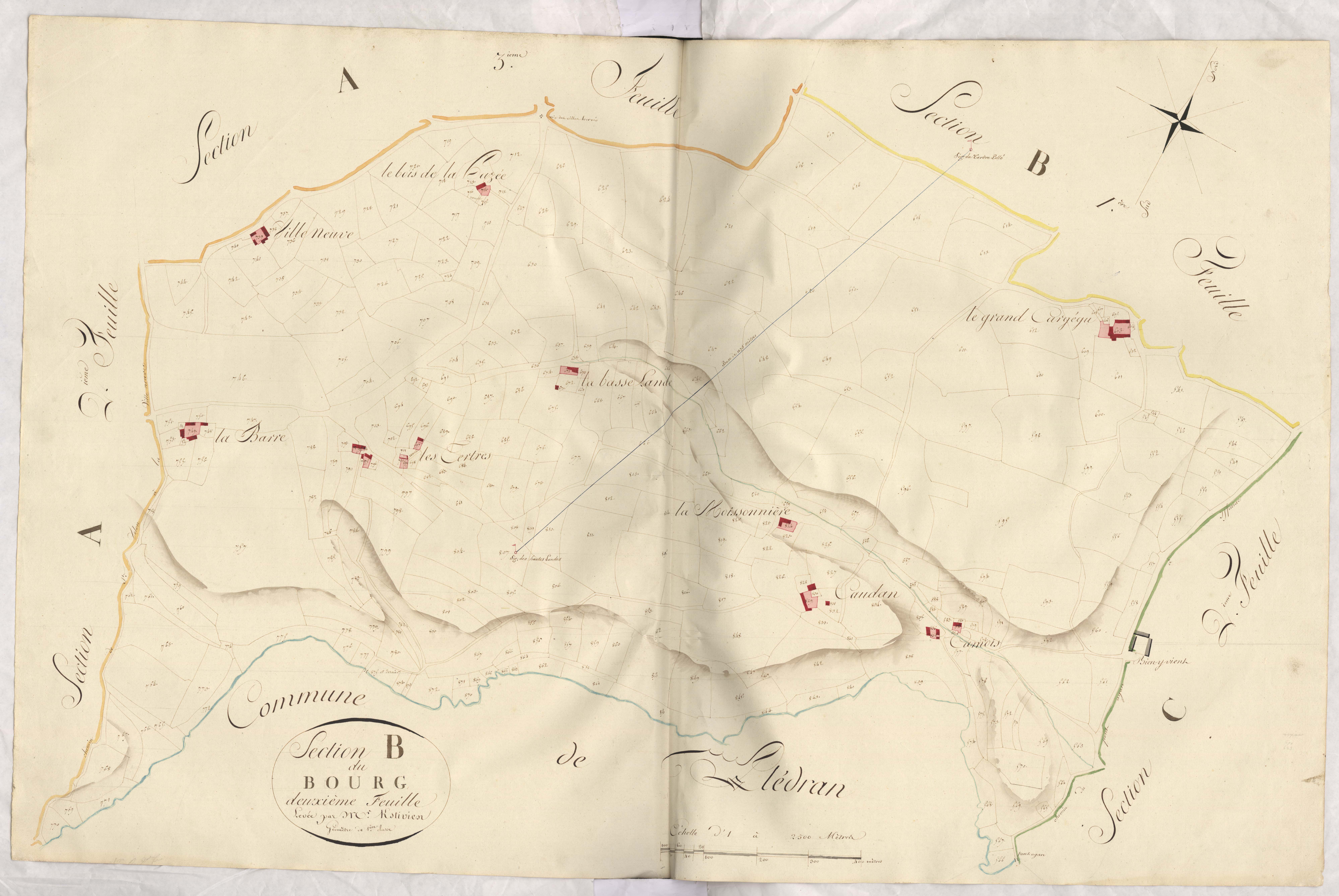 Yffiniac - Section B, 2e feuille