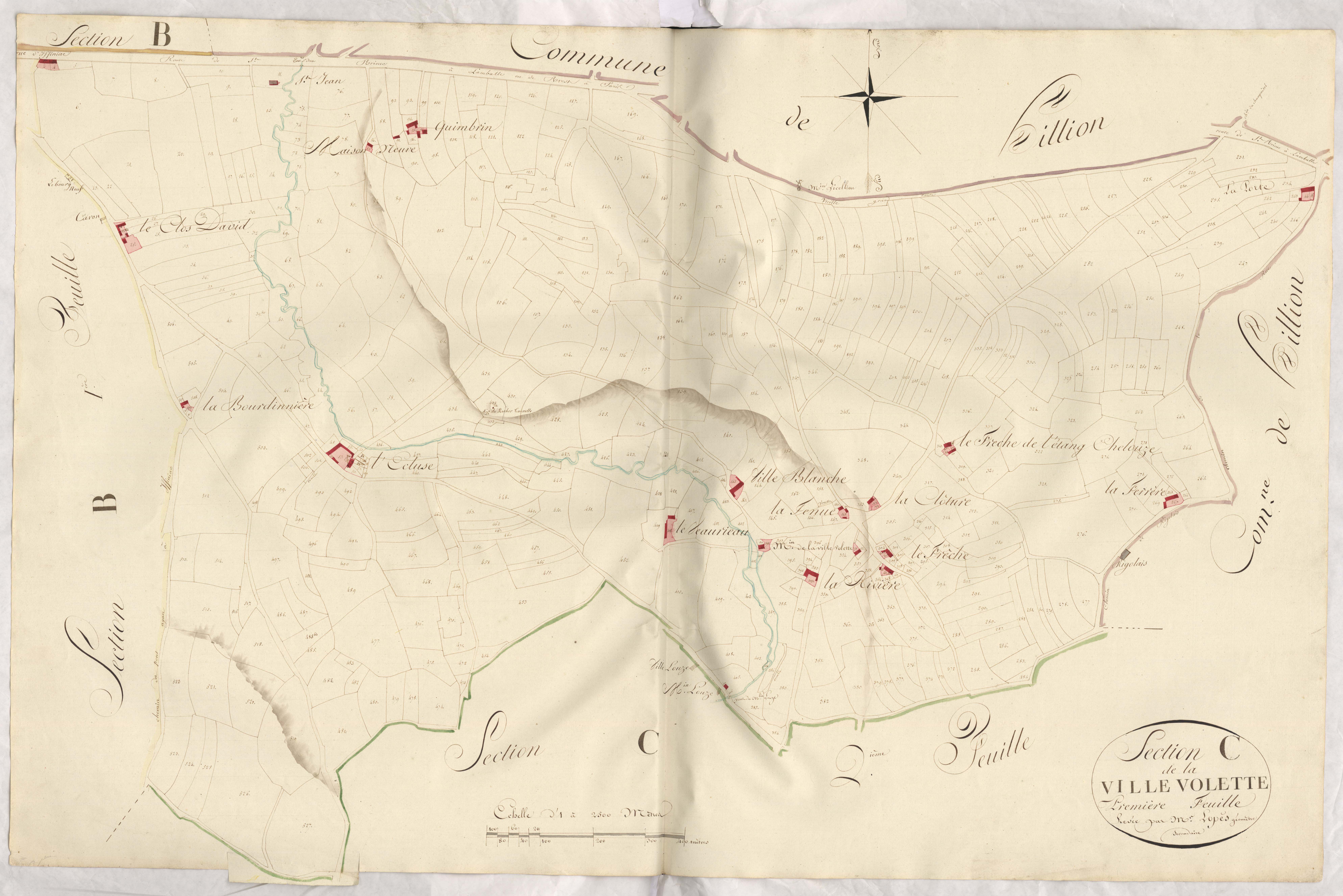 Yffiniac - Section C, 1re feuille