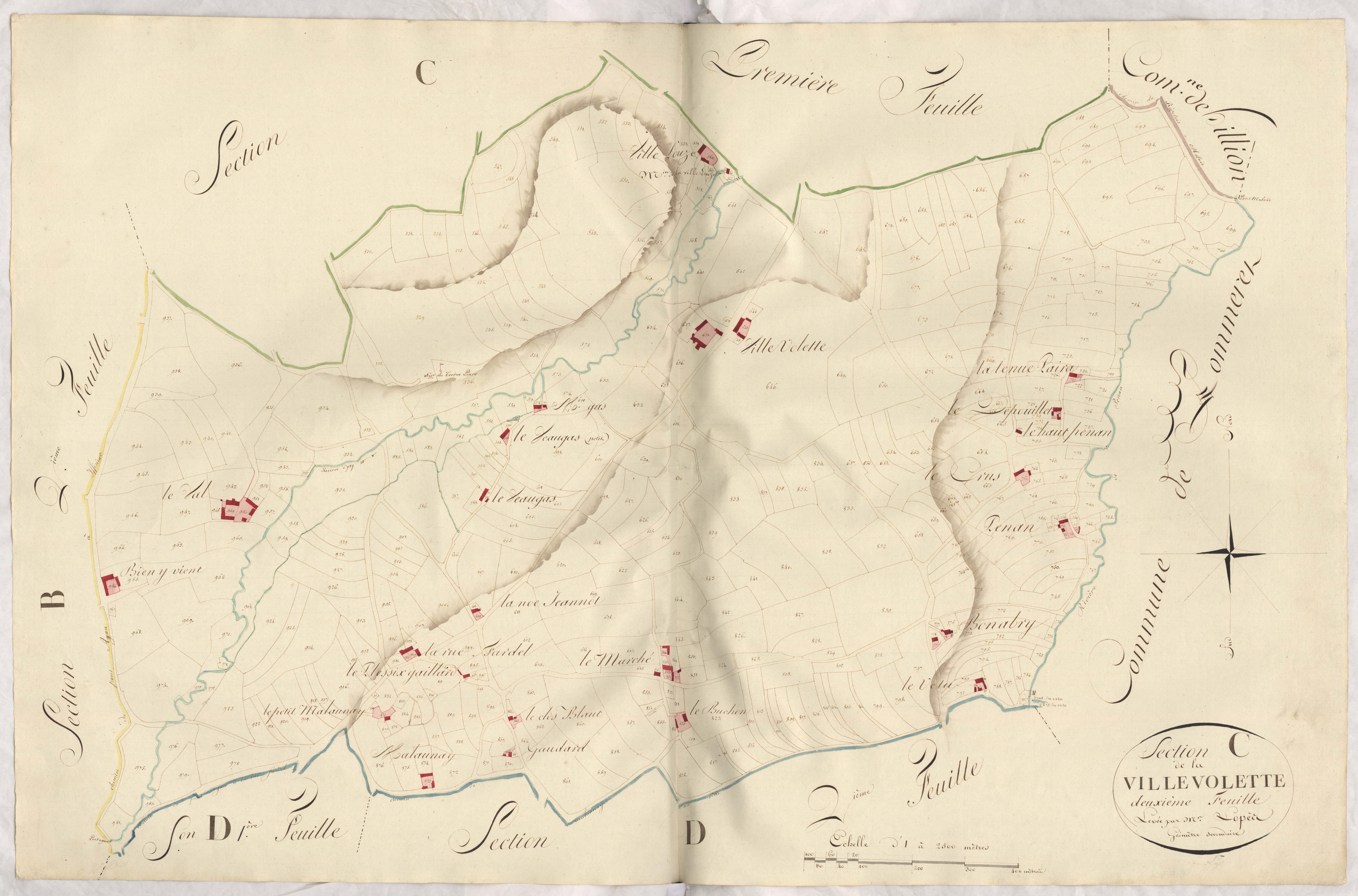 Yffiniac - Section C, 2e feuille