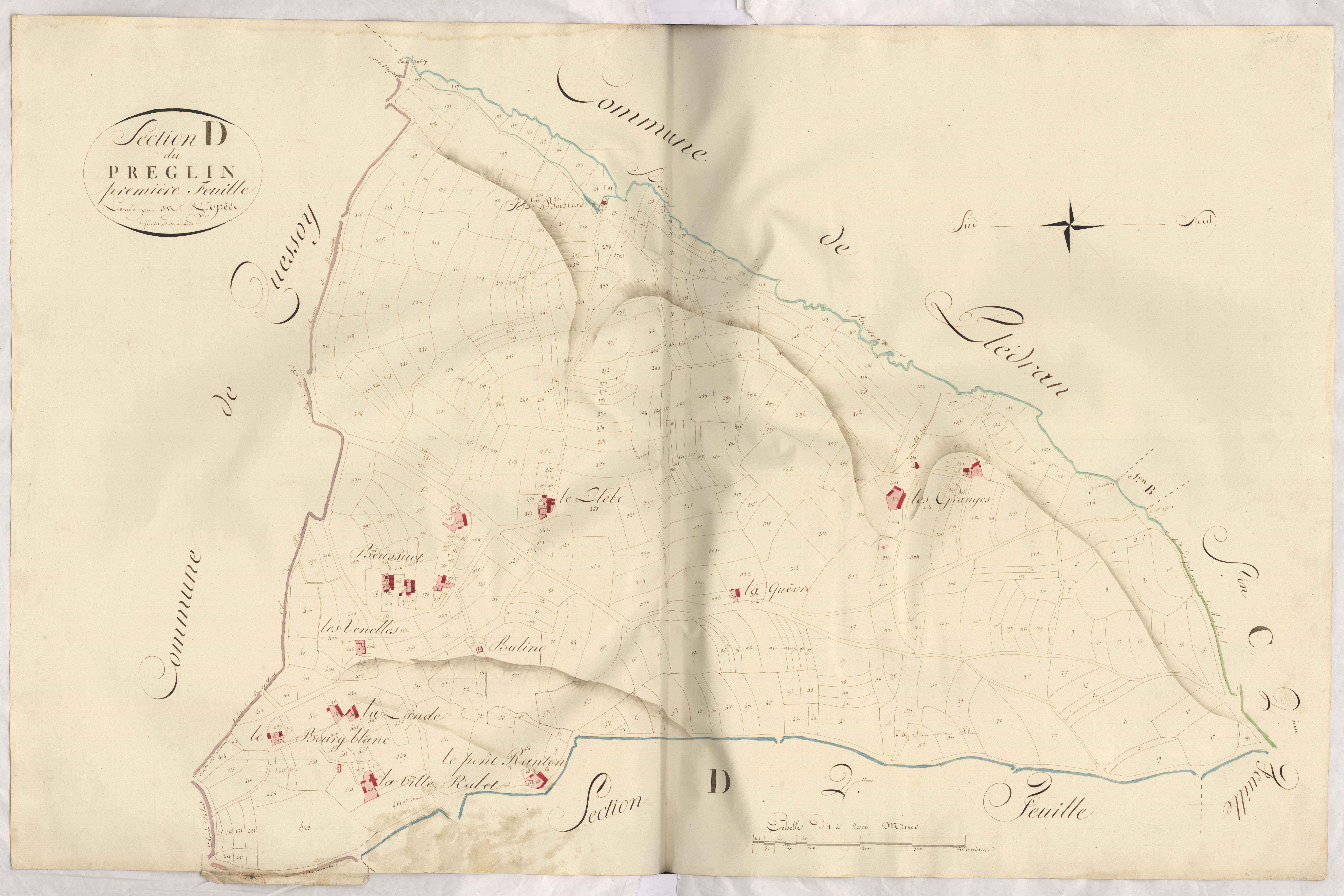 Yffiniac - Section D, 1re feuille