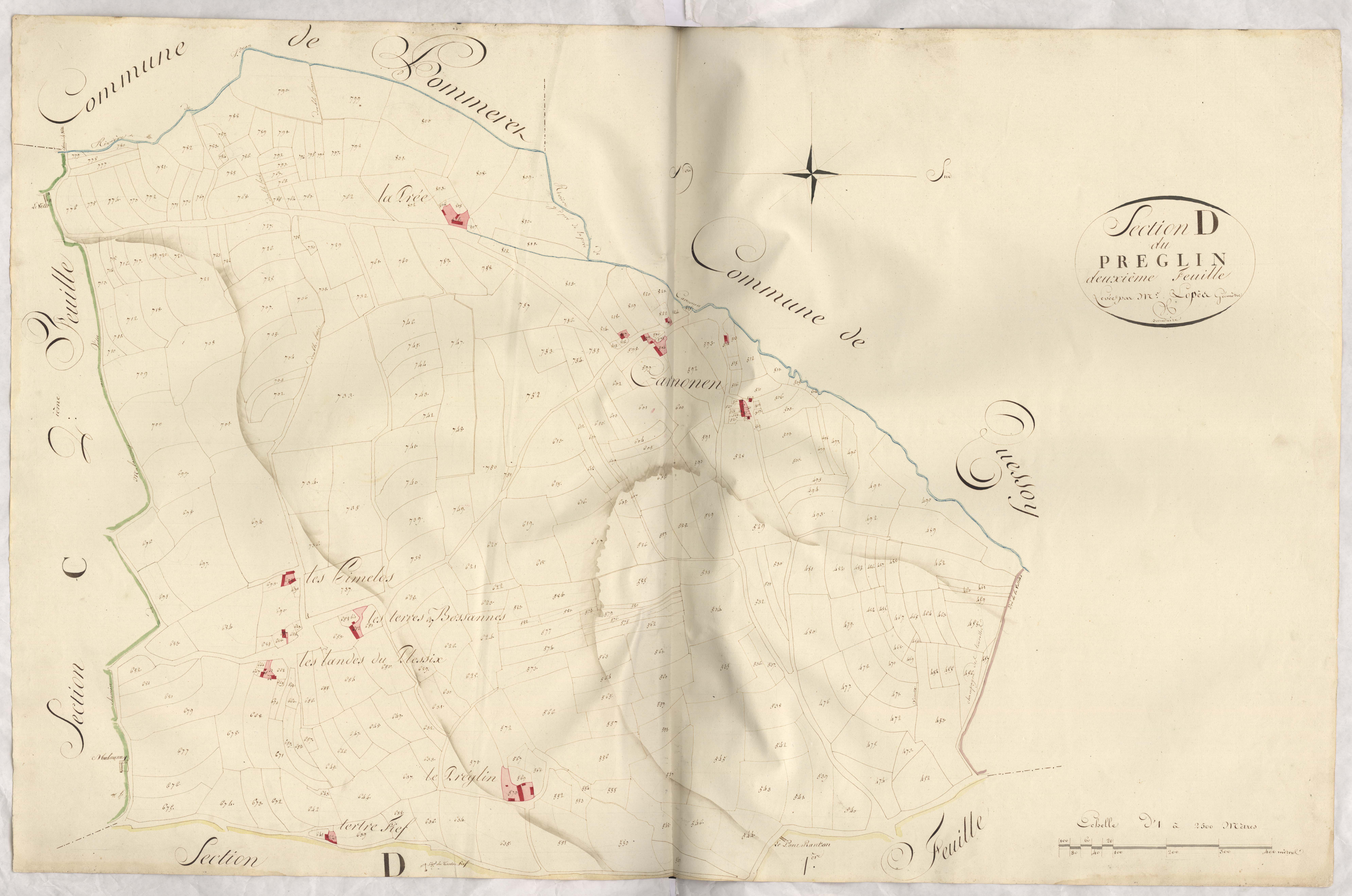 Yffiniac - Section D, 2e feuille