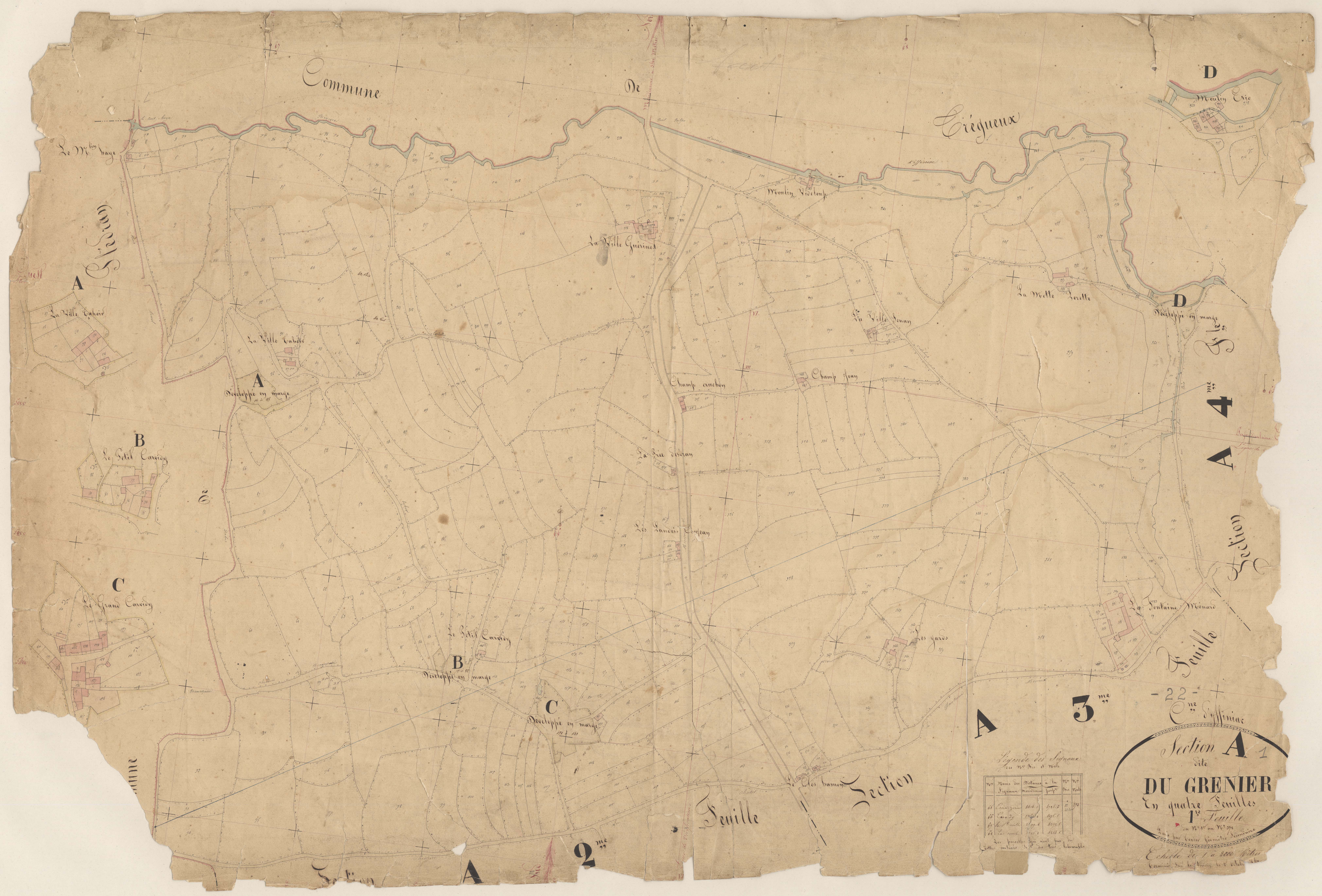 Yffiniac - Section A, 1re feuille