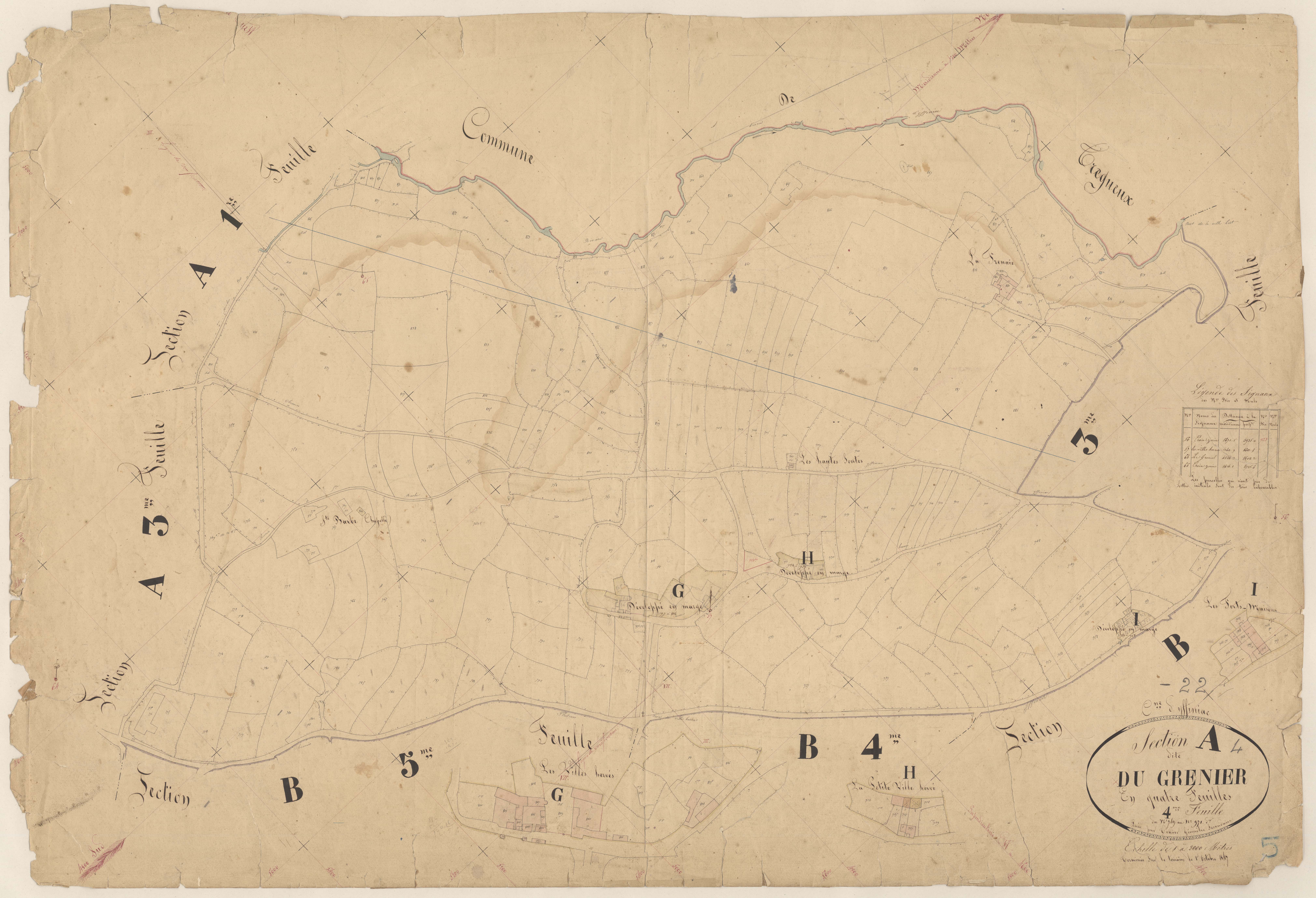 Yffiniac - Section A, 4e feuille