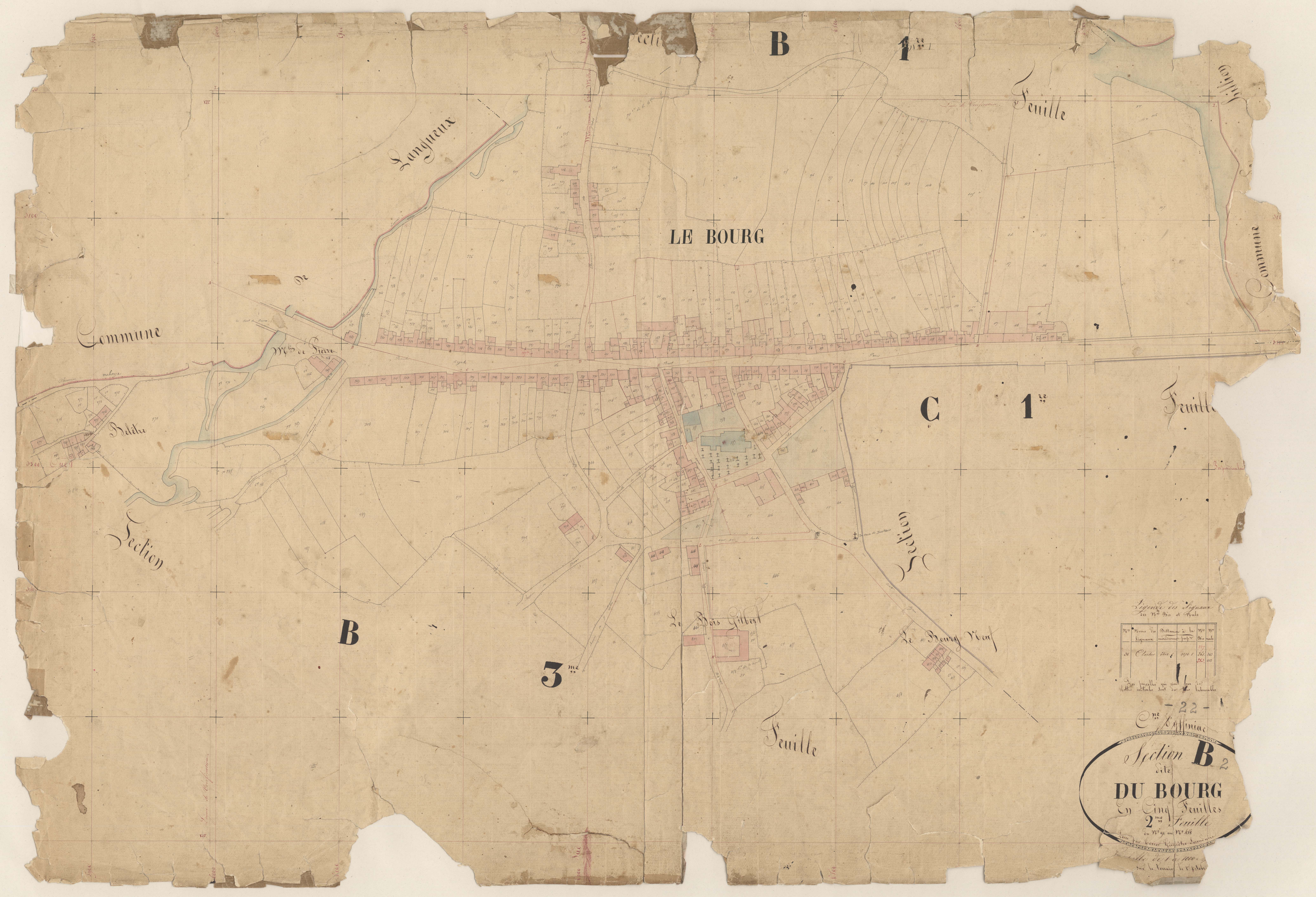 Yffiniac - Section B, 2e feuille
