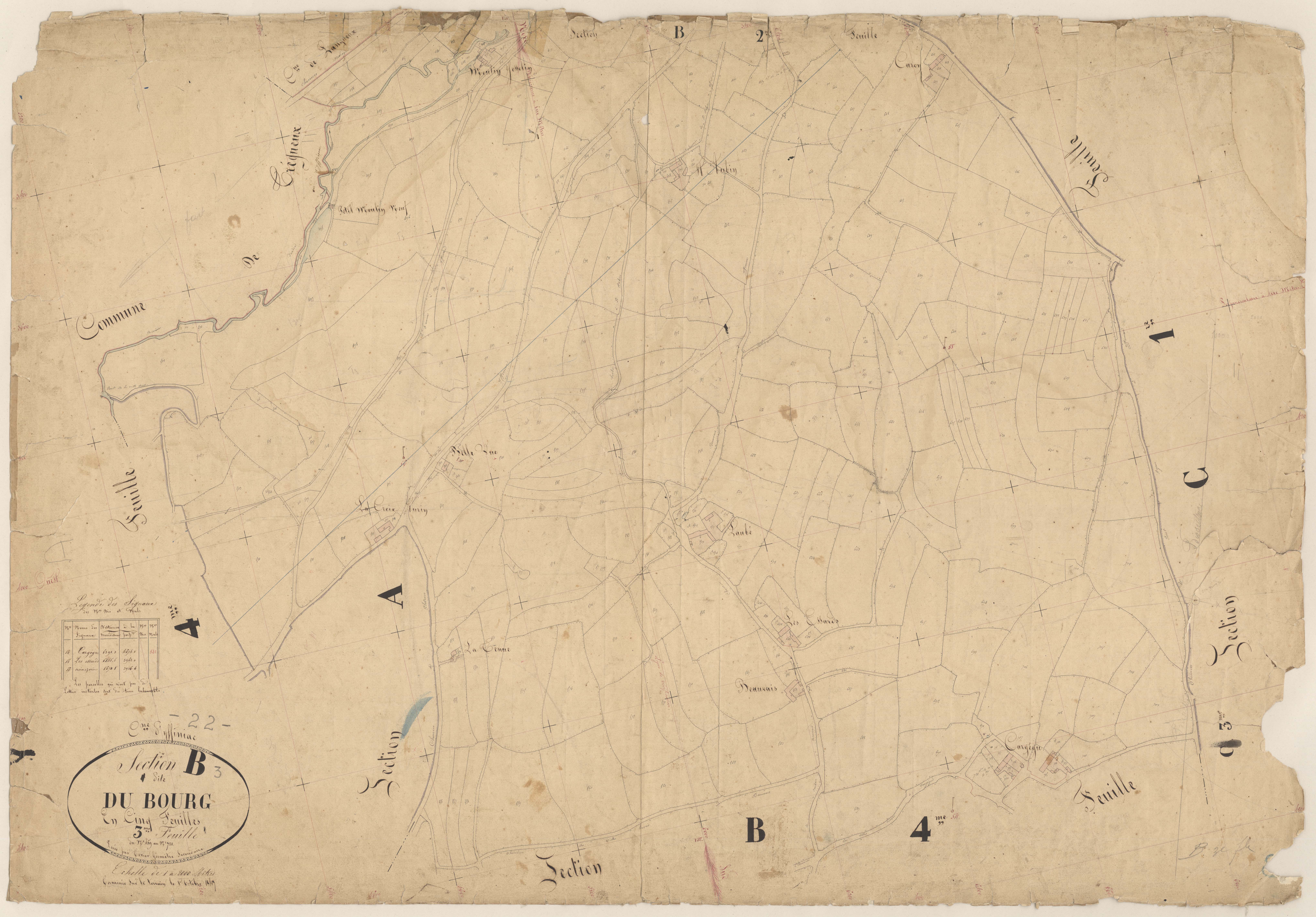 Yffiniac - Section B, 3e feuille