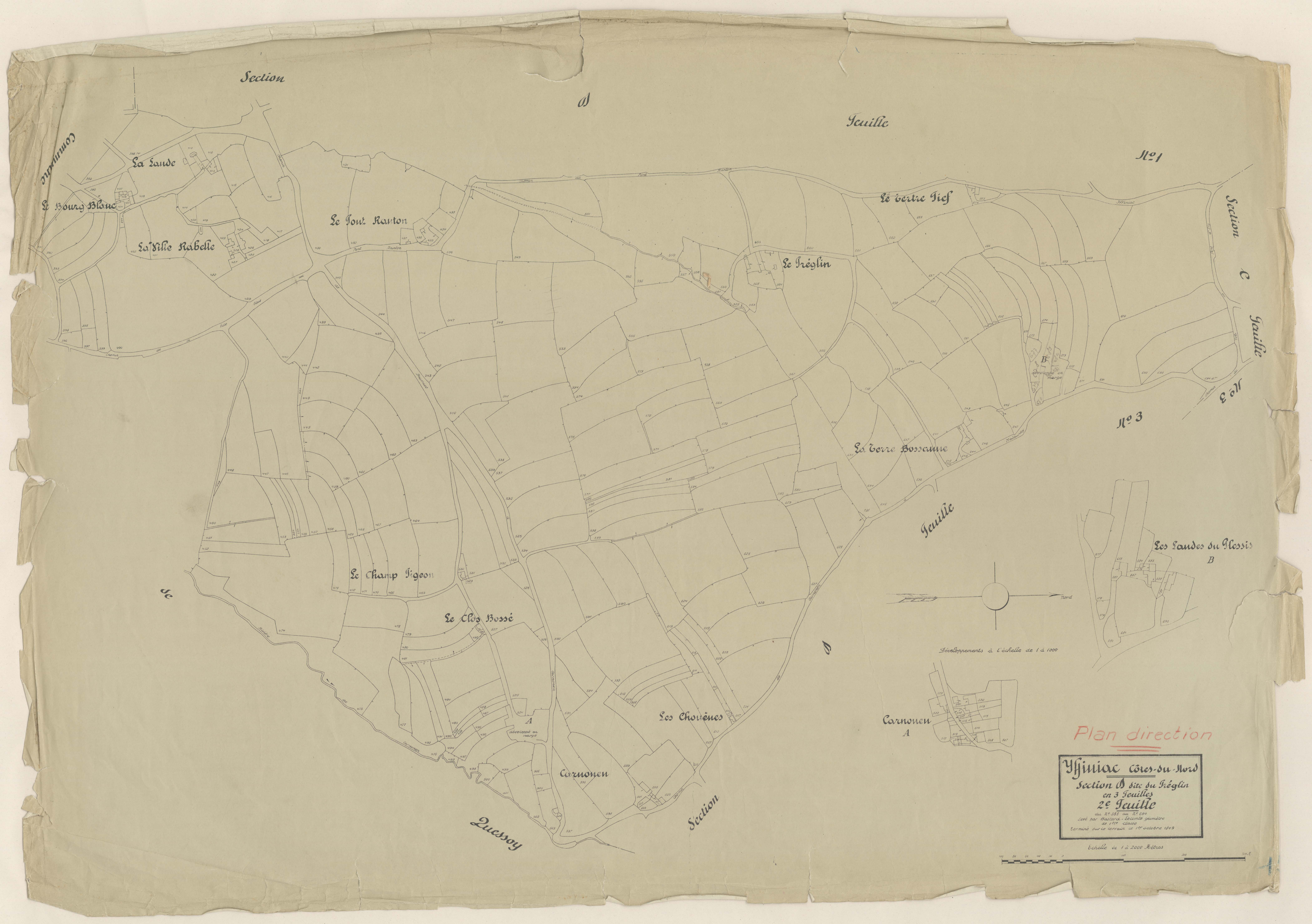Yffiniac - Section D, 2e feuille