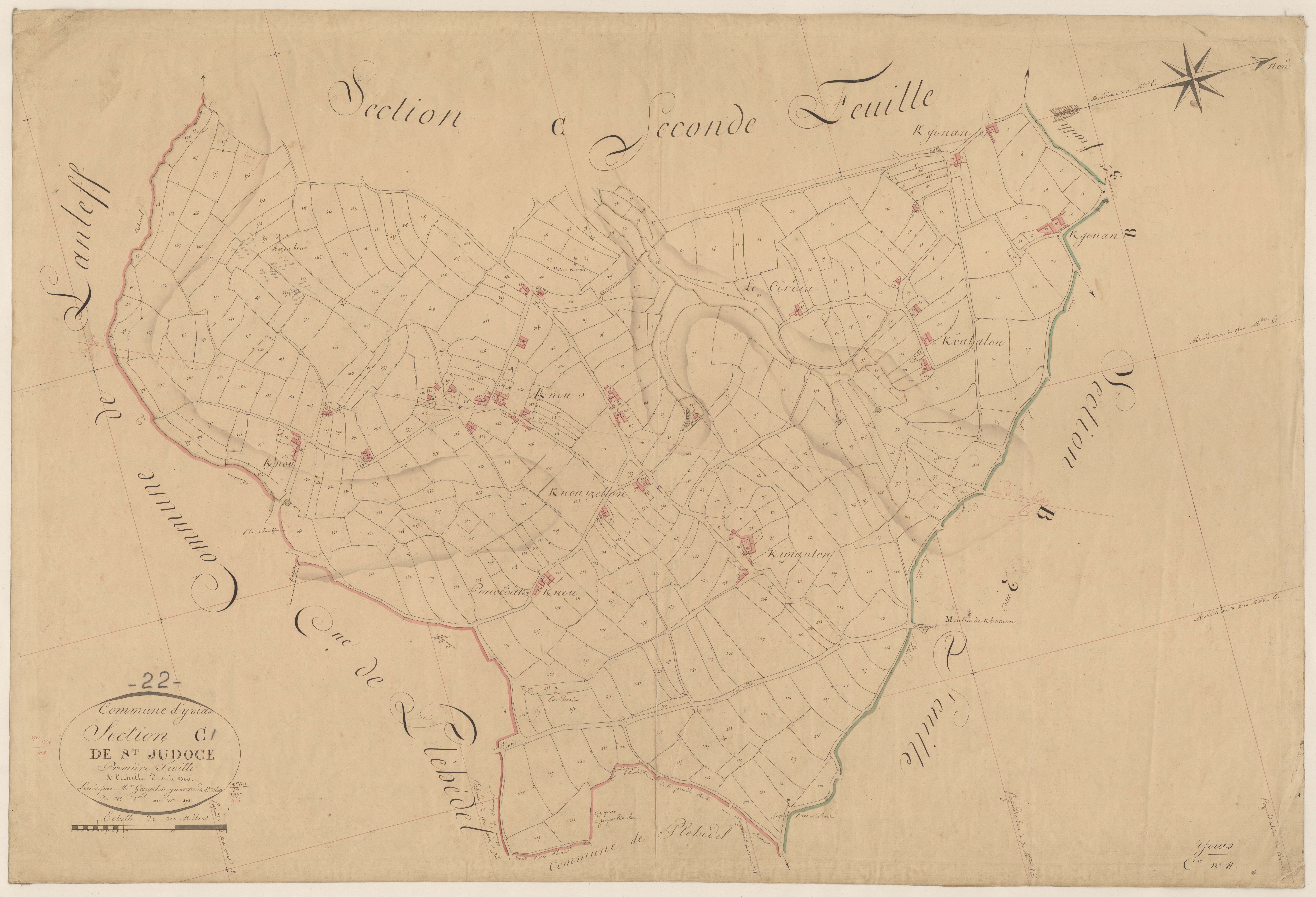 Yvias - Section C, 1re feuille