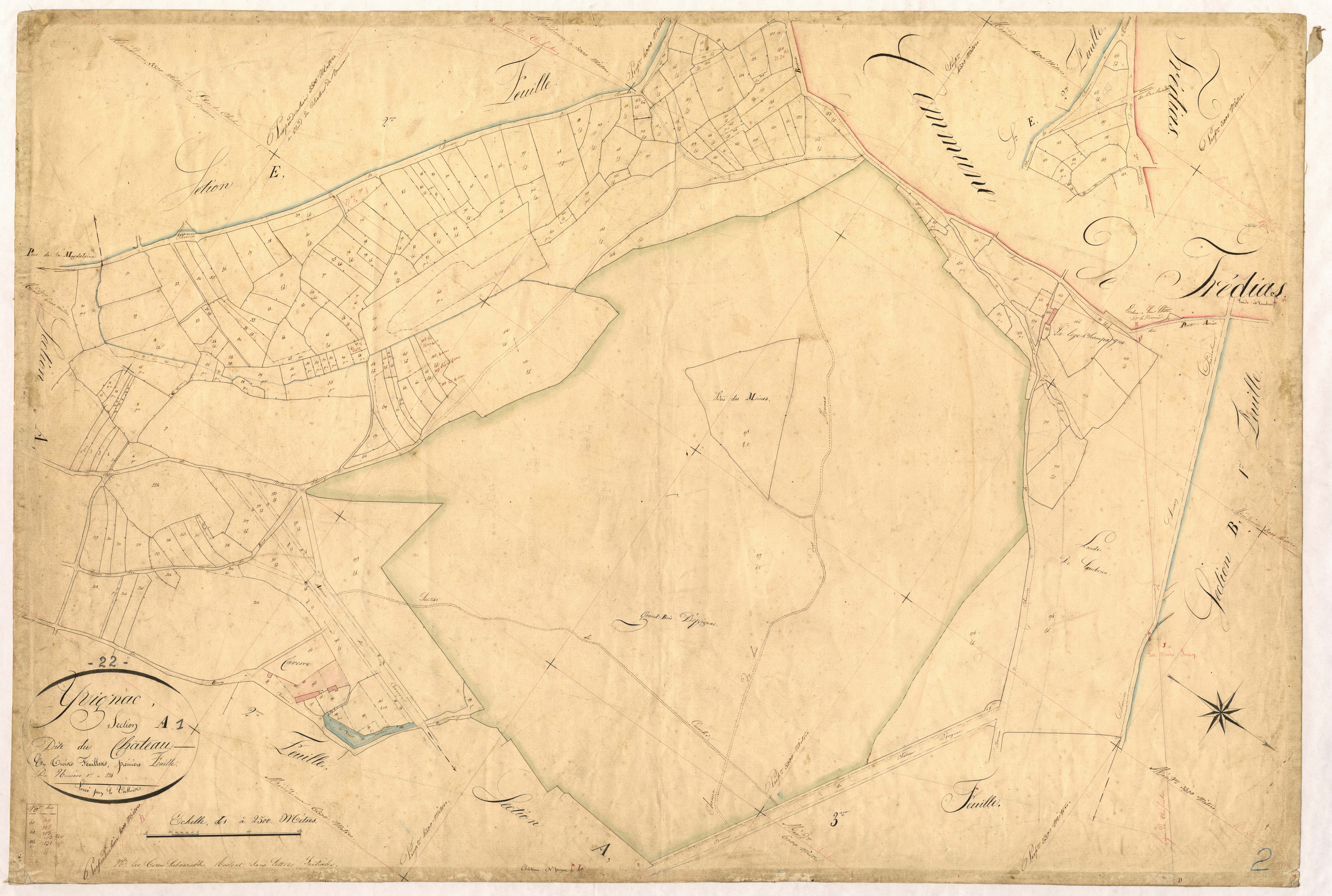 Yvignac-la-Tour - Section A, 1re feuille