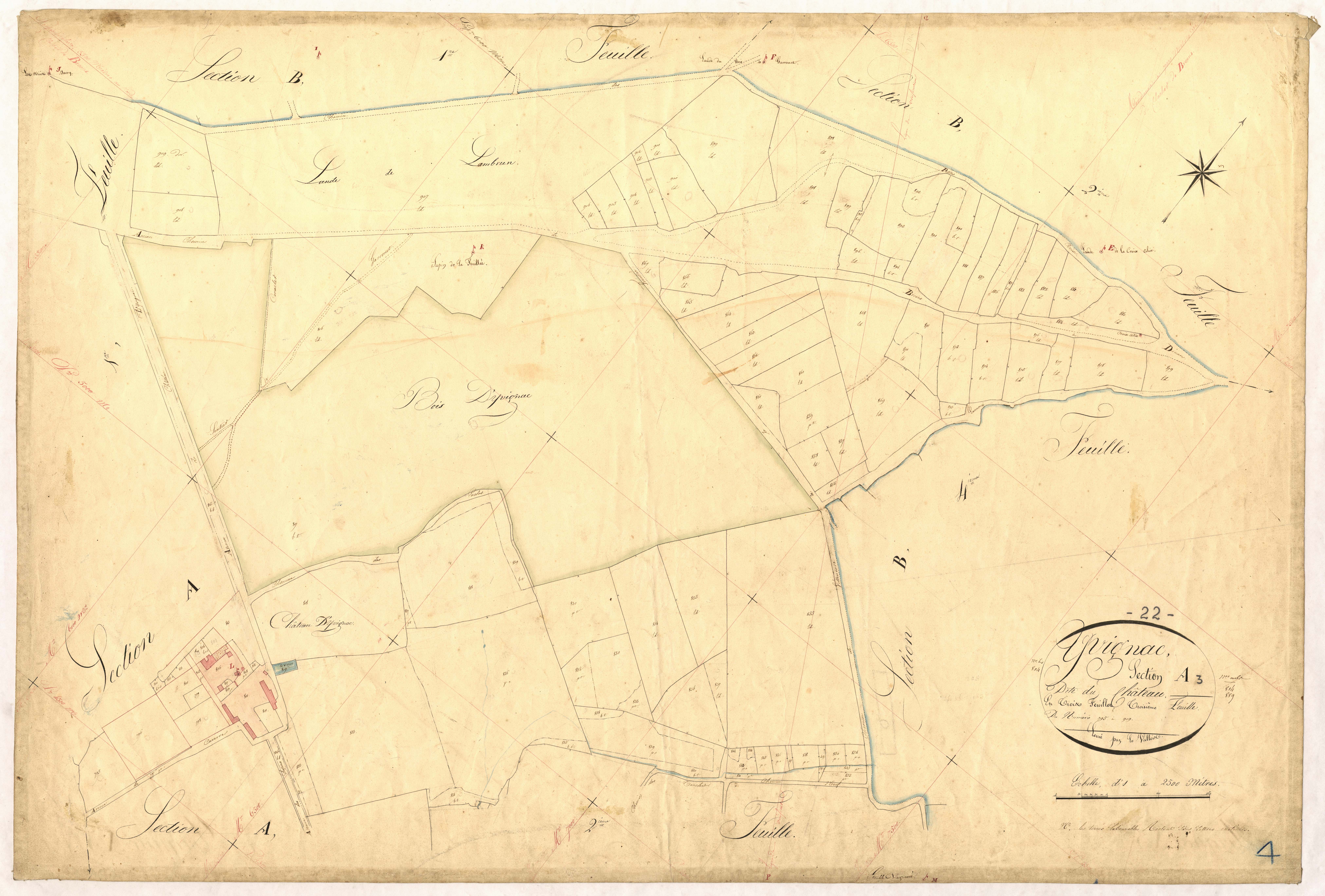 Yvignac-la-Tour - Section A, 3e feuille
