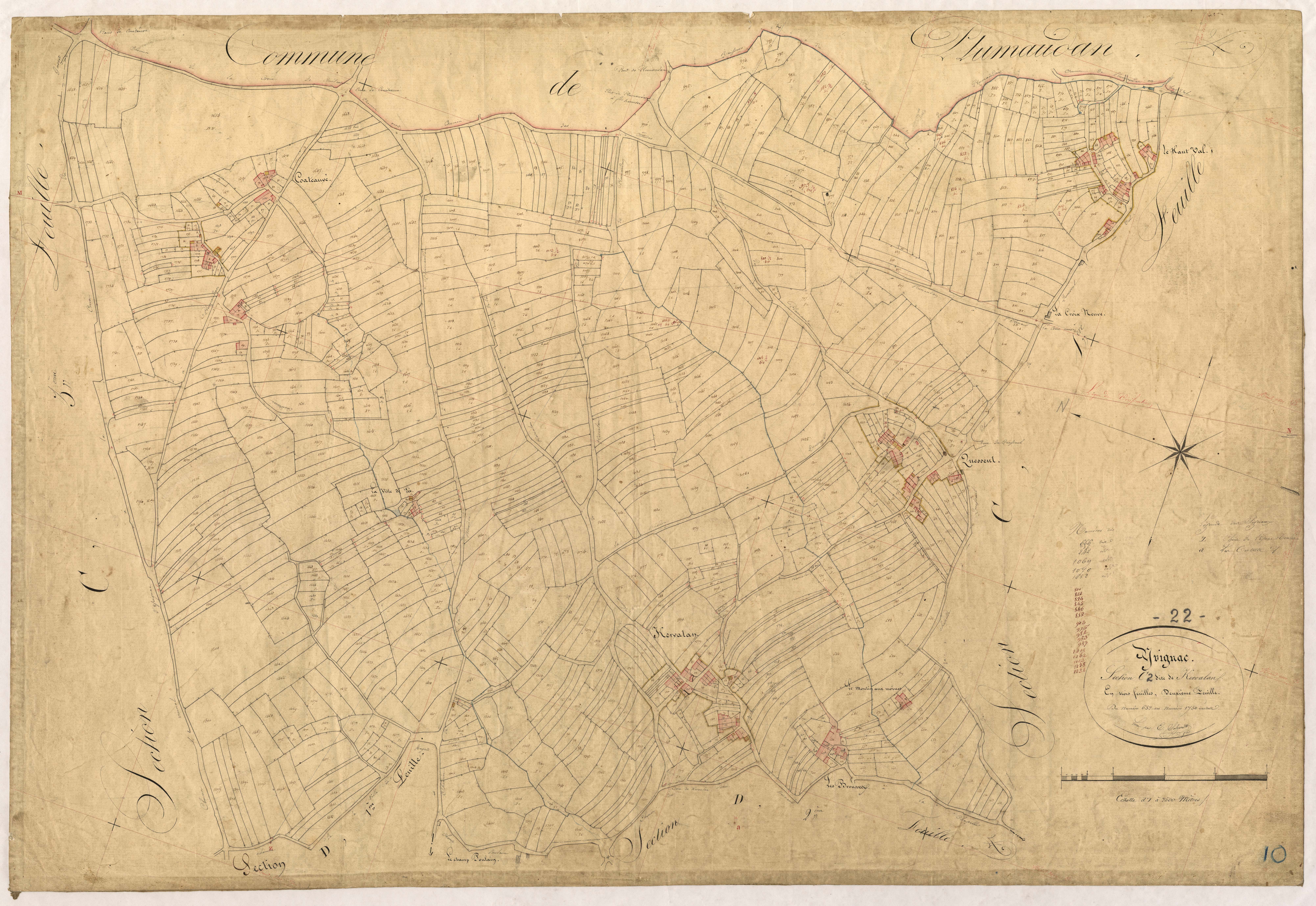 Yvignac-la-Tour - Section C, 2e feuille