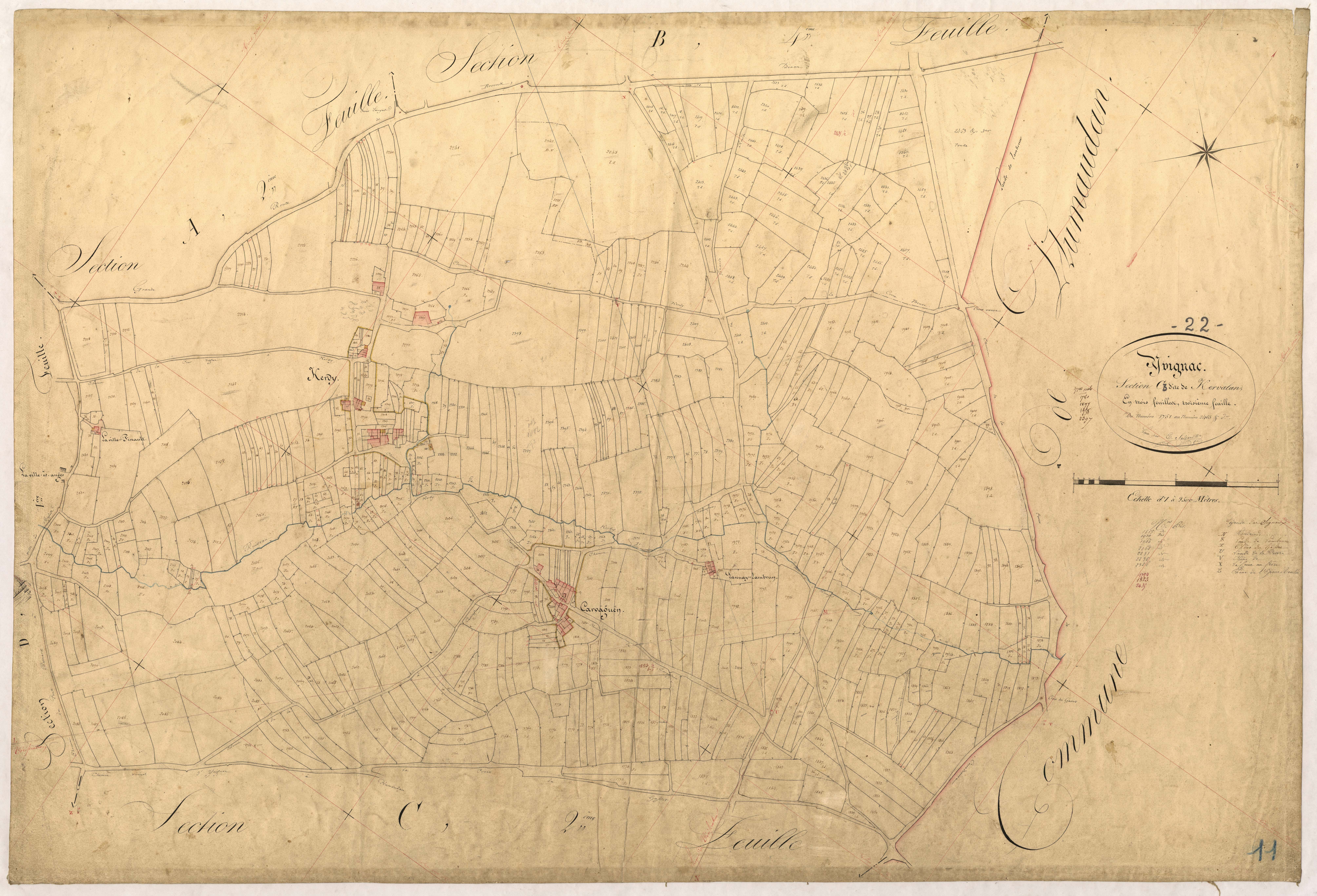 Yvignac-la-Tour - Section C, 3e feuille