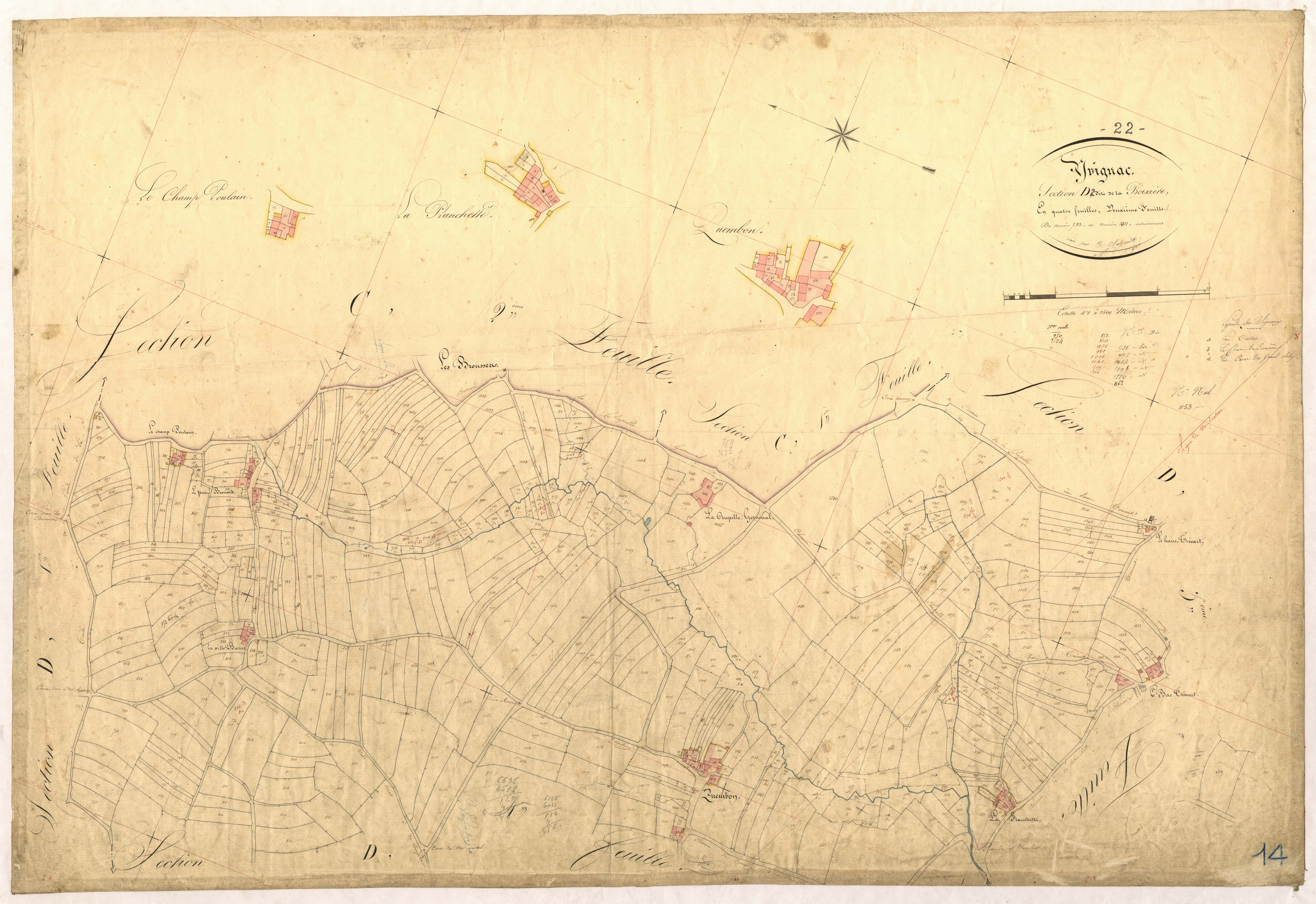 Yvignac-la-Tour - Section D, 2e feuille