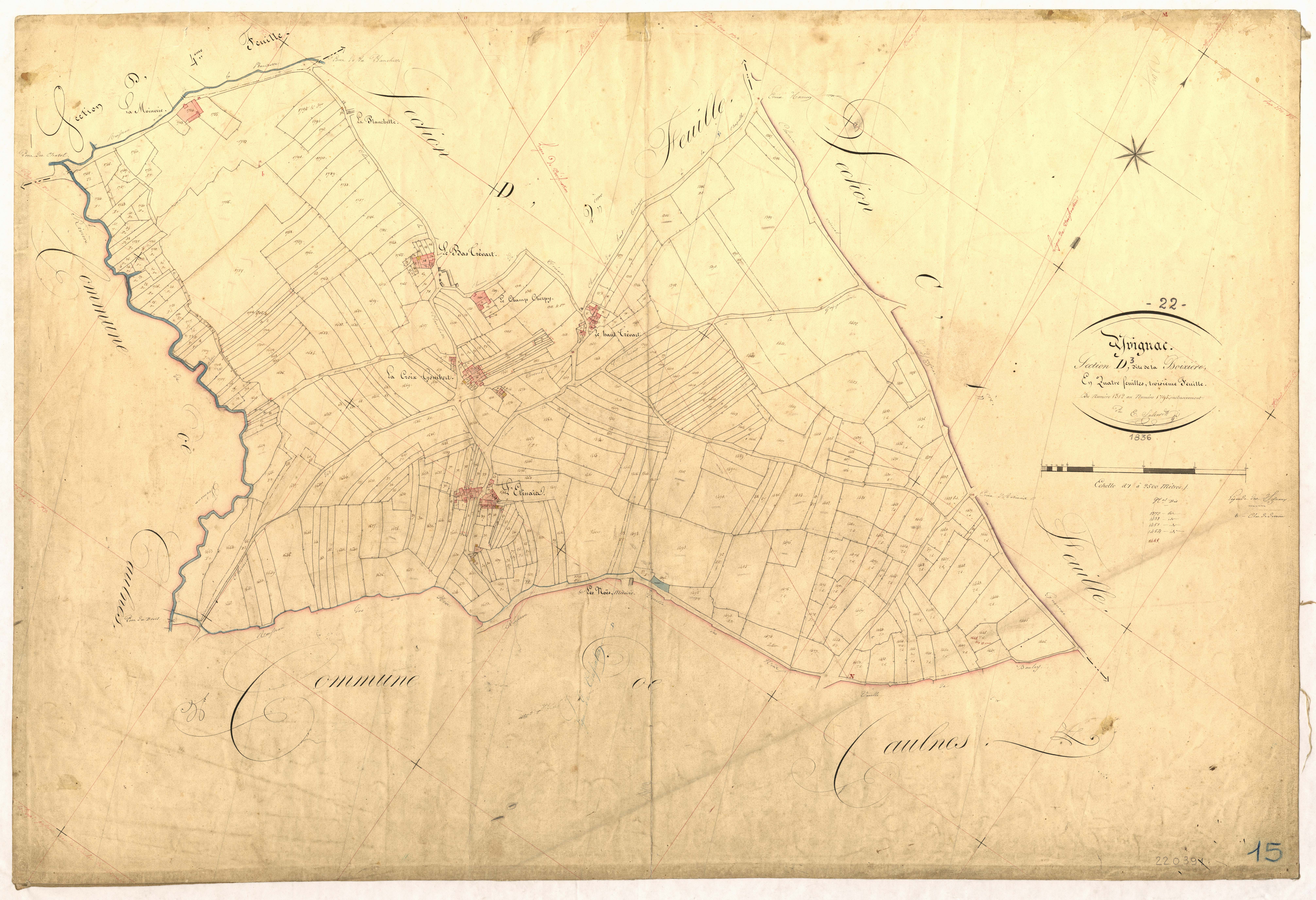 Yvignac-la-Tour - Section D, 3e feuille