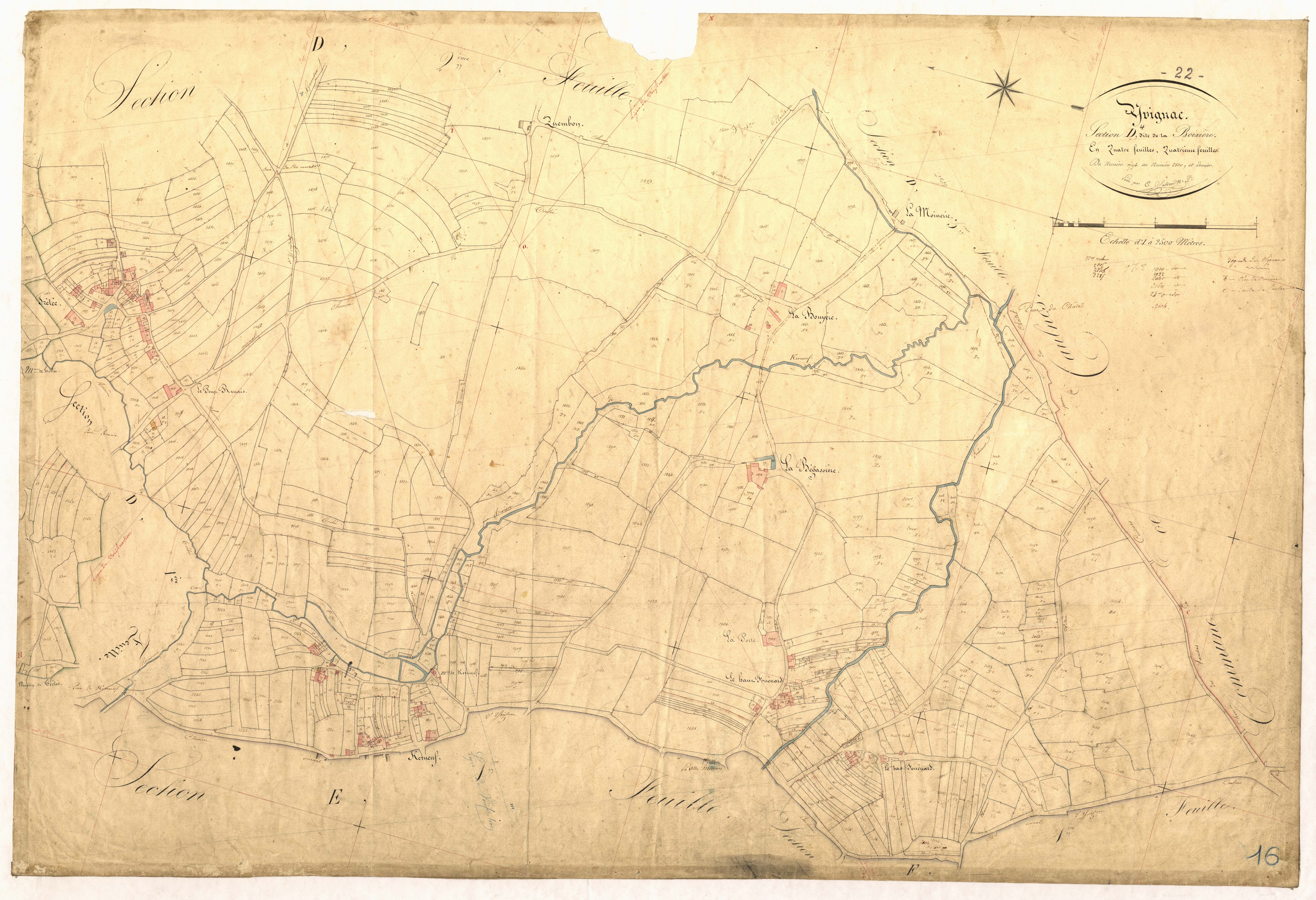 Yvignac-la-Tour - Section D, 4e feuille