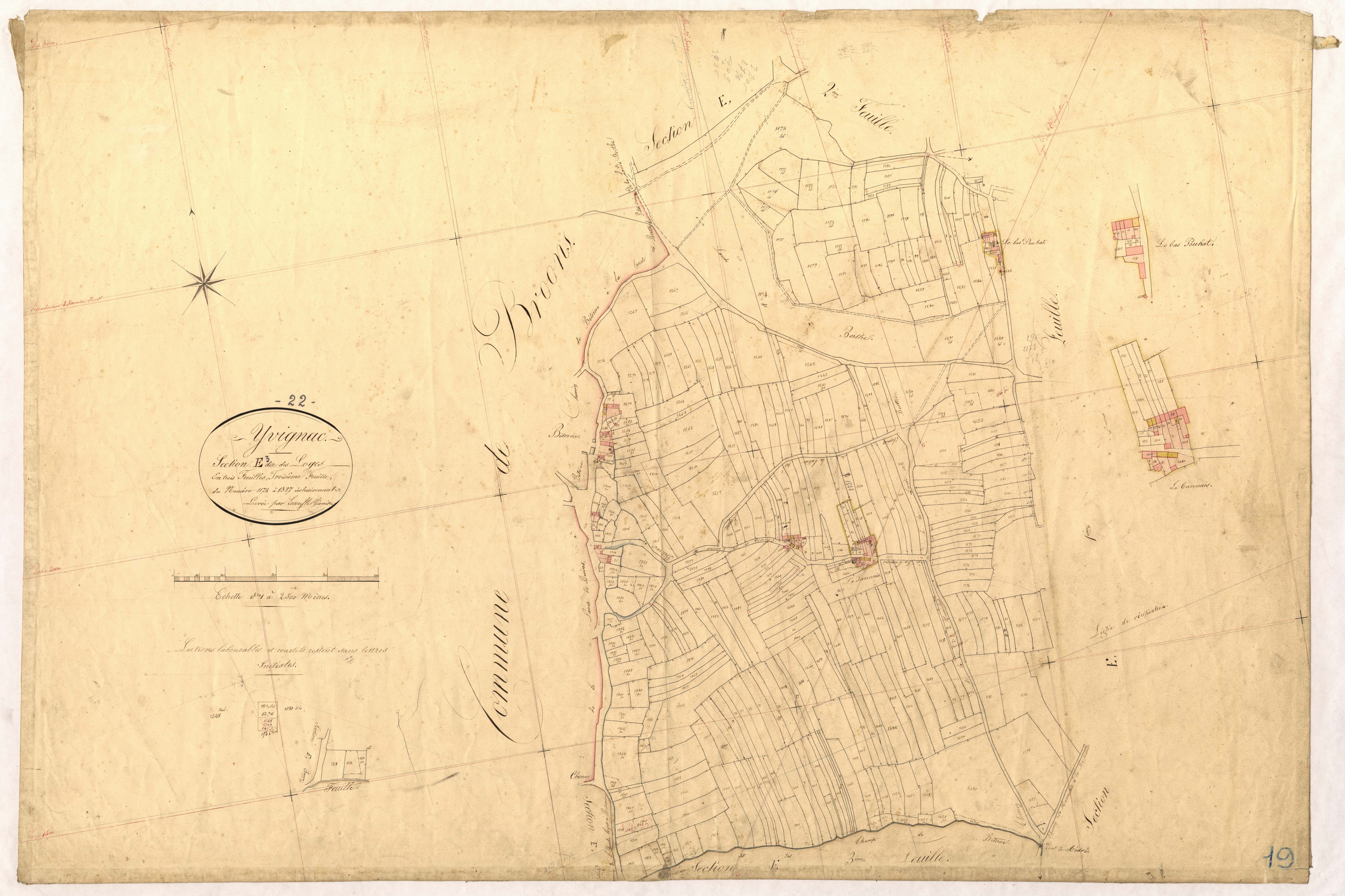 Yvignac-la-Tour - Section E, 3e feuille