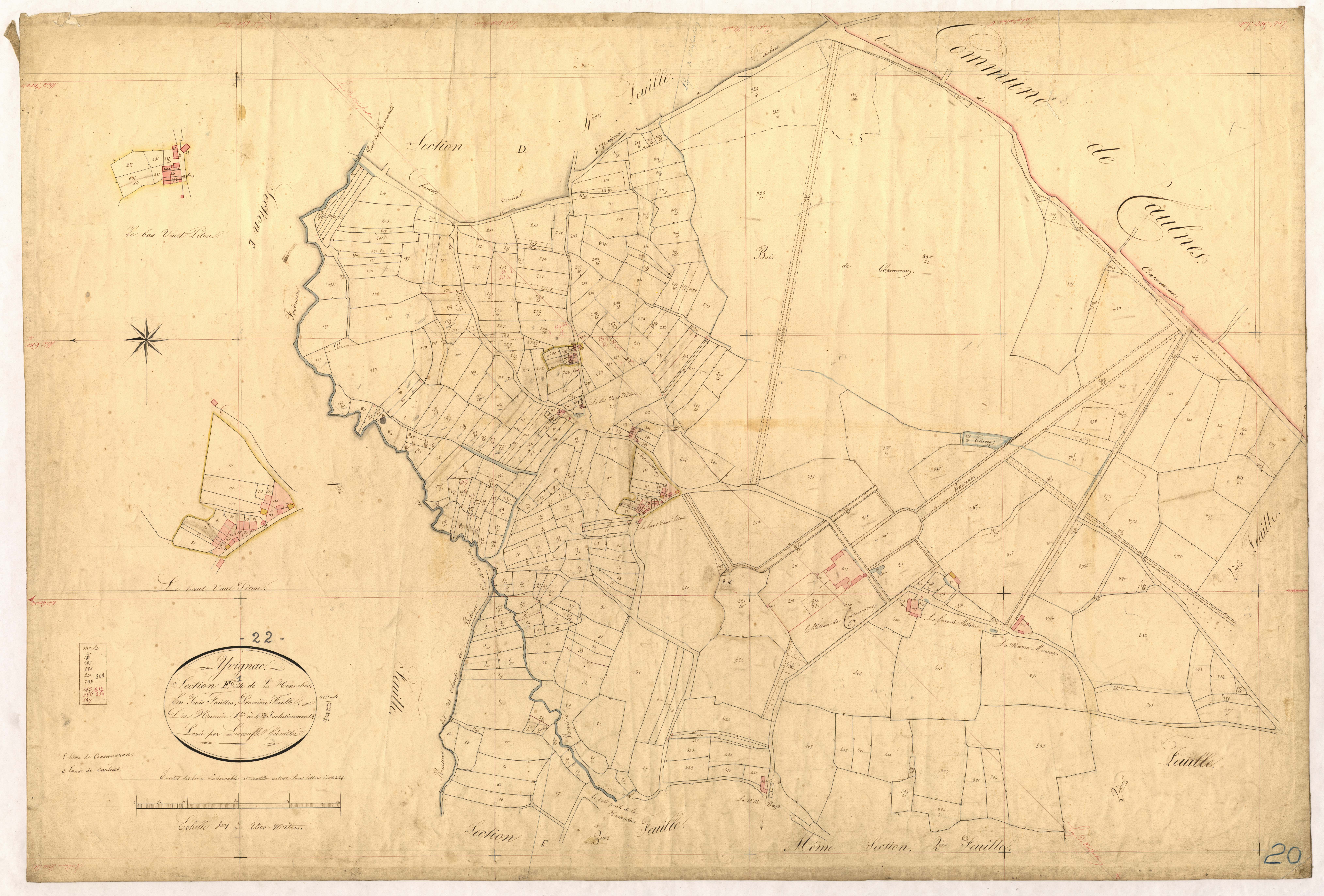 Yvignac-la-Tour - Section F, 1re feuille