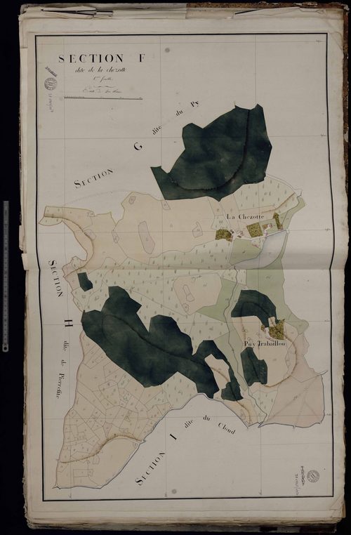 Ahun - Section F dite de la Chezotte (1ère feuille)