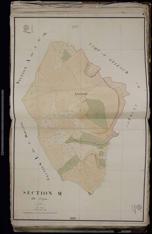 Ahun - Section M dite d'Ayen (1ère feuille)