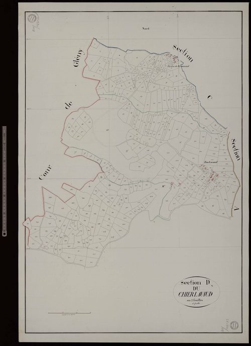 Ajain - Section D dite du Chierlavaud (1ère feuille)