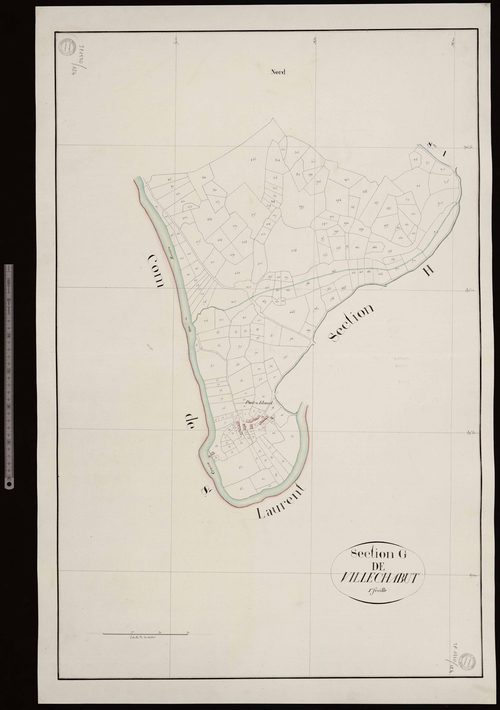 Ajain - Section G dite de Villechabert (1ère feuille)