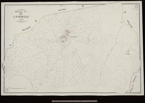 Ajain - Section I dite de La Courcelle (1ère feuille)