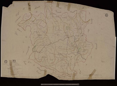 Auriat - Plan parcellaire communal