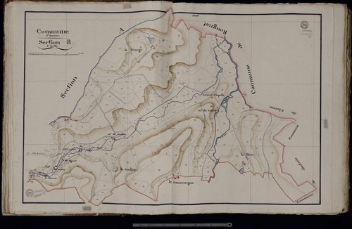 Auzances - Section B : La Rauline, La Grange (1ère feuille)