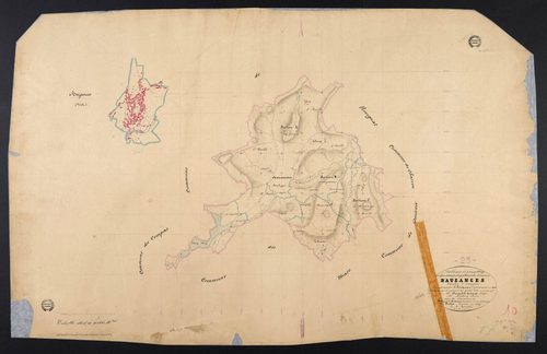 Auzances - Plan parcellaire communal