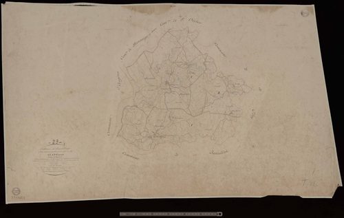 Azat-Châtenet - Plan parcellaire communal