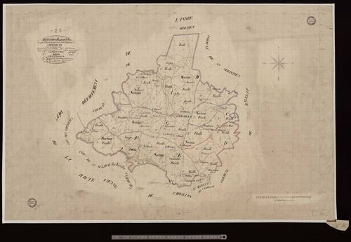 Azerables - Plan parcellaire communal