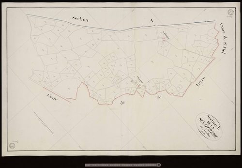 Blaudeix - Section A dite du Bourg (1ère feuille)