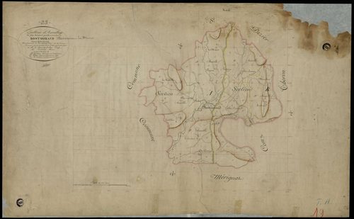 Bosmoreau-les-Mines - Plan parcellaire communal