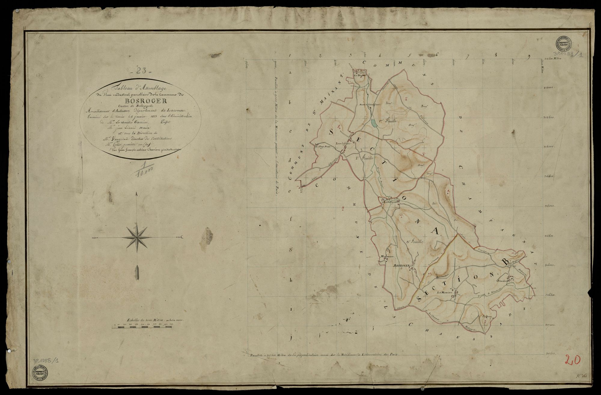 Bosroger - Plan parcellaire communal