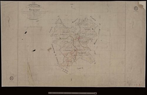 Bourganeuf - Plan parcellaire communal