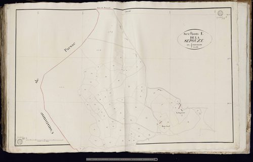 La Celle-sous-Gouzon - Section E dite de la Spouze (1ère feuille)