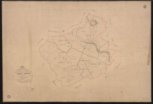 La Celle-sous-Gouzon - Plan parcellaire communal