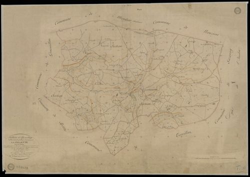 La Cellette - Plan parcellaire communal
