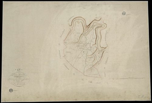 Chambon-Sainte-Croix - Plan parcellaire communal