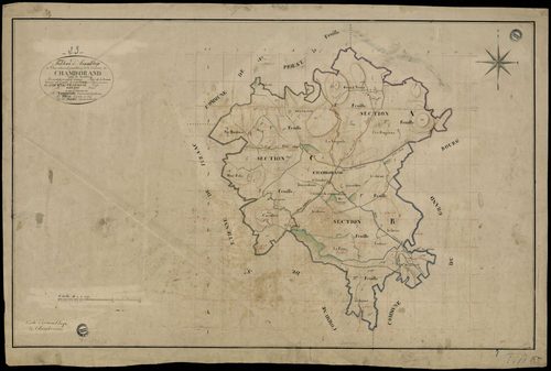 Chamborand - Plan parcellaire communal