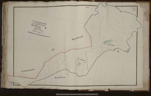 La Chapelle-Saint-Martial - Section B : Le Mazeau, Thuilerie (3ème feuille)