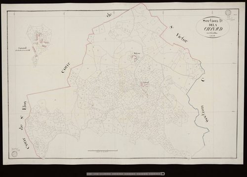 La Chapelle-Taillefert - Section D dite de La Chenaud (1ère feuille)