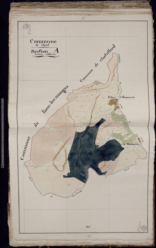 Chard - Section A : partie de Villesauveix, partie de Ransazeix (3ème feuille)