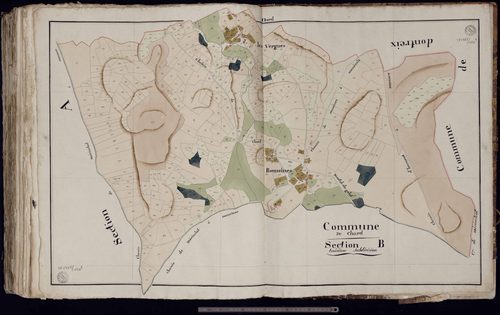 Chard - Section B : Les Vergnes, Roussines (3ème feuille)