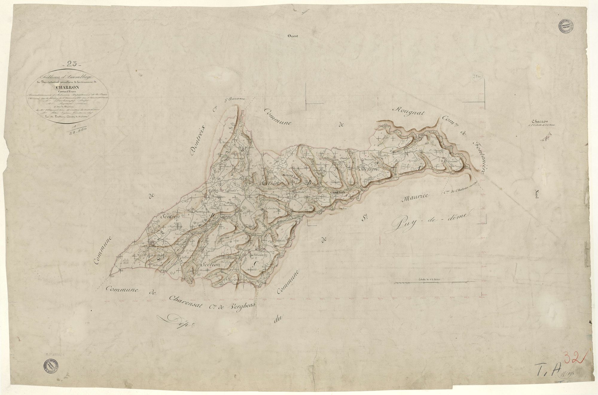 Charron - Plan parcellaire communal