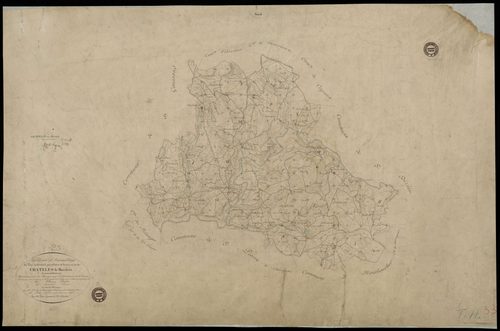 Châtelus-le-Marcheix - Plan parcellaire communal
