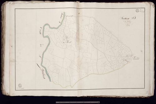 Le Chauchet - Section B dite de La Vallette (1ère feuille)