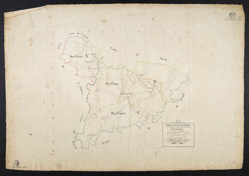 Le Chauchet - Plan parcellaire communal