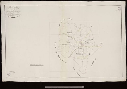 Chénérailles - Tableau d'assemblage de la commune