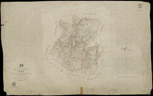 Chéniers - Plan parcellaire communal