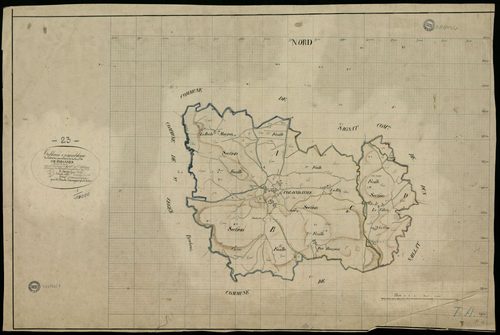 Colondannes - Plan parcellaire communal